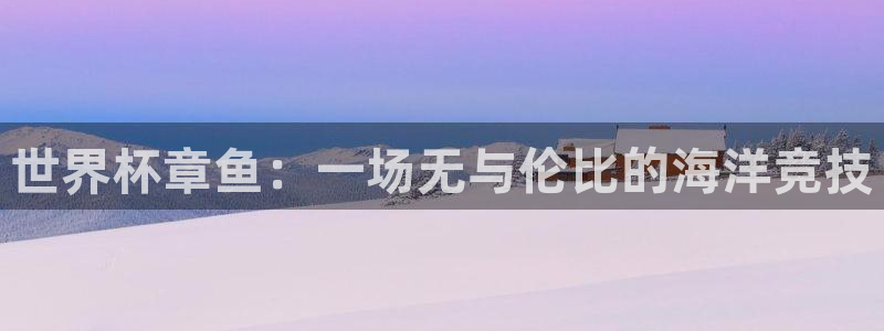 世界杯足球赛2026：世界杯章鱼：一场无与伦比的海洋竞技